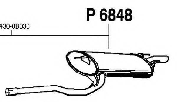 FENNO P6848 Глушник вихлопних газів кінцевий