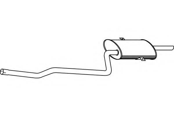 FENNO P6916 Глушник вихлопних газів кінцевий