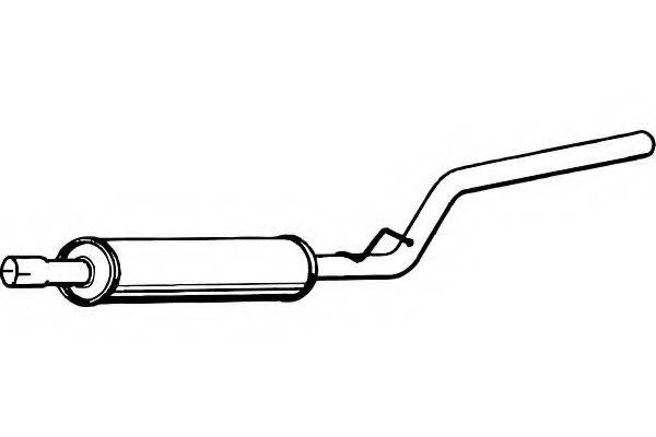 FENNO P7133 Середній глушник вихлопних газів