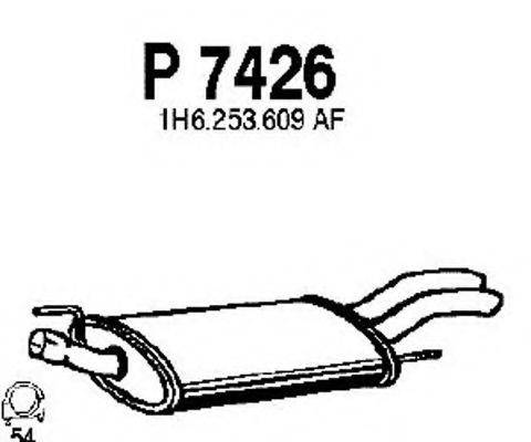 FENNO P7426 Глушник вихлопних газів кінцевий