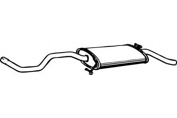 FENNO P7478 Глушник вихлопних газів кінцевий