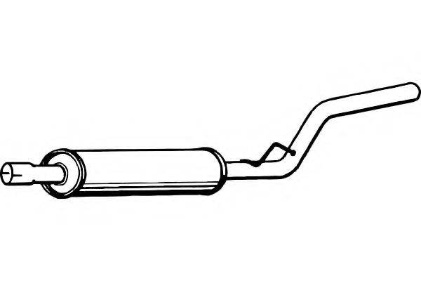 FENNO P7565 Середній глушник вихлопних газів