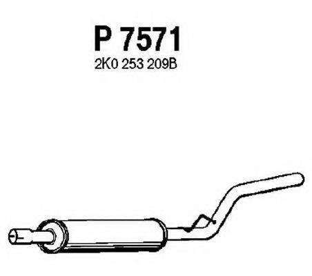 FENNO P7571 Середній глушник вихлопних газів