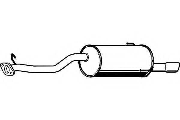 FENNO P9036 Глушник вихлопних газів кінцевий
