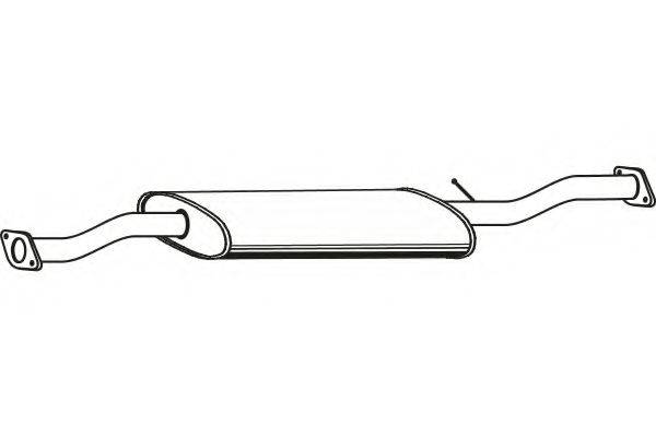 FENNO P9038 Середній глушник вихлопних газів