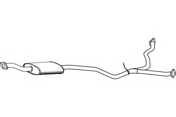 FENNO P9045 Середній глушник вихлопних газів