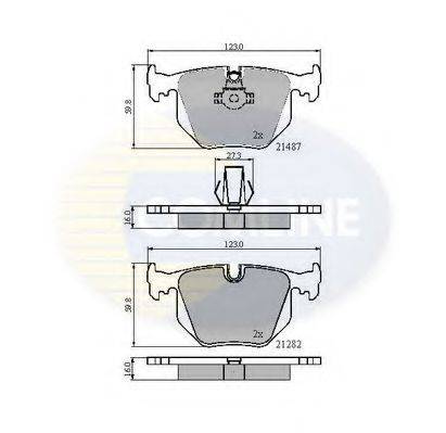 COMLINE CBP01547 Комплект гальмівних колодок, дискове гальмо