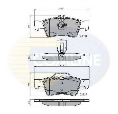 COMLINE CBP01118 Комплект гальмівних колодок, дискове гальмо