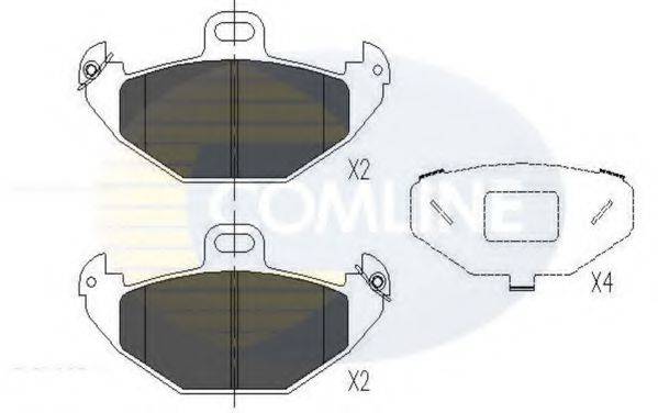 COMLINE CBP01020 Комплект гальмівних колодок, дискове гальмо