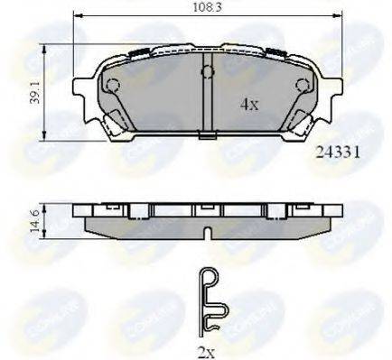 COMLINE CBP31775 Комплект гальмівних колодок, дискове гальмо