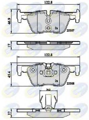 COMLINE CBP02131 Комплект гальмівних колодок, дискове гальмо