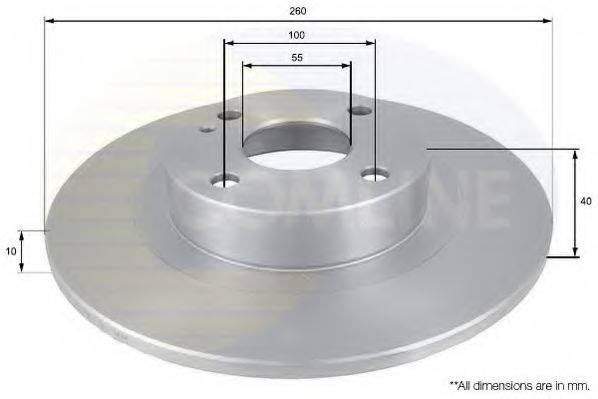COMLINE ADC0438 гальмівний диск