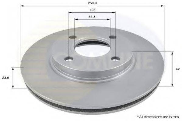 COMLINE ADC1202V гальмівний диск