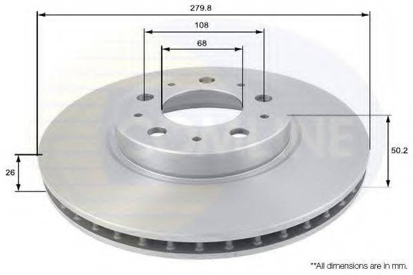 COMLINE ADC1904V гальмівний диск