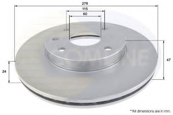 COMLINE ADC1097V гальмівний диск