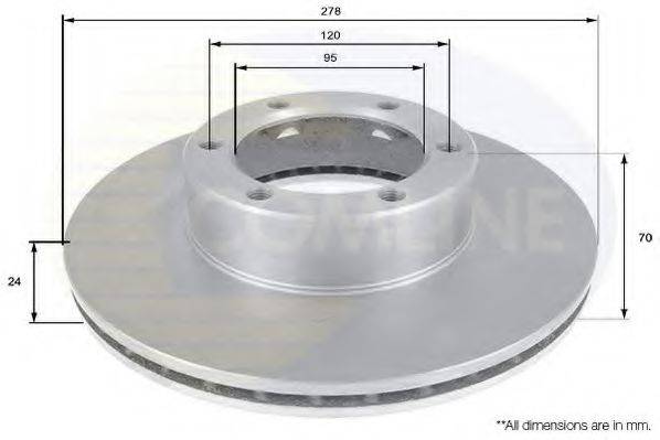 COMLINE ADC1559V гальмівний диск