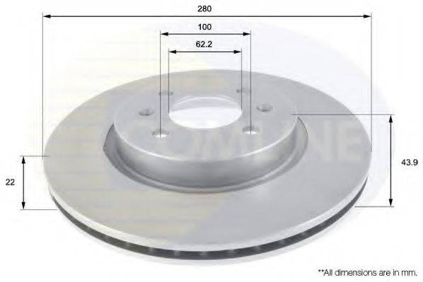 COMLINE ADC2405V гальмівний диск