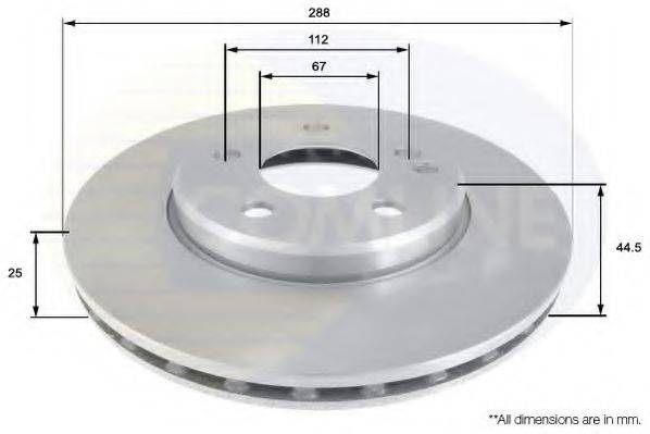 COMLINE ADC1641V гальмівний диск