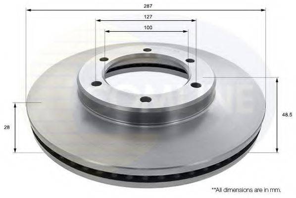 COMLINE ADC2512V гальмівний диск