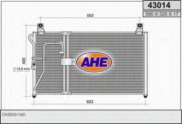 AHE 43014 Конденсатор, кондиціонер