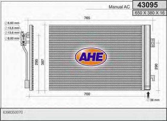 AHE 43095 Конденсатор, кондиціонер