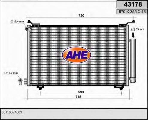 AHE 43178 Конденсатор, кондиціонер