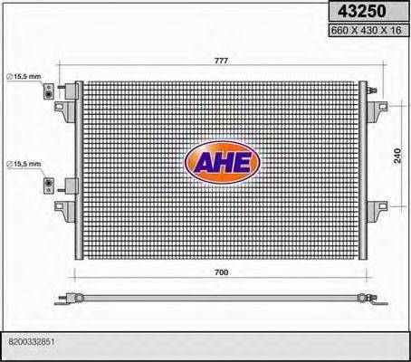 AHE 43250 Конденсатор, кондиціонер