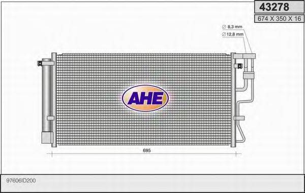 AHE 43278 Конденсатор, кондиціонер