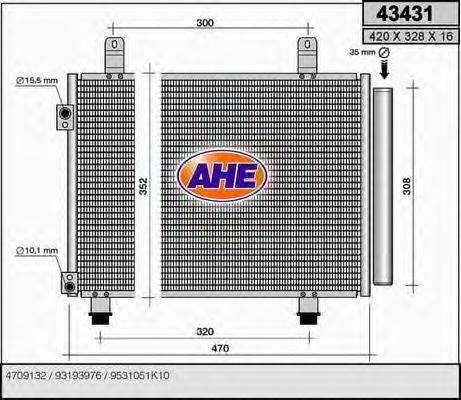 AHE 43431 Конденсатор, кондиціонер