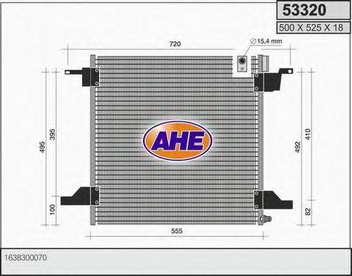 AHE 53320 Конденсатор, кондиціонер