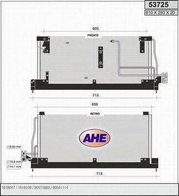 AHE 53725 Конденсатор, кондиціонер