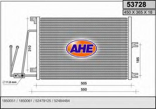 AHE 53728 Конденсатор, кондиціонер