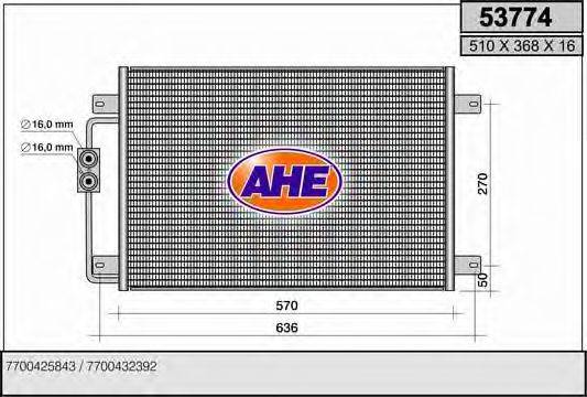 AHE 53774 Конденсатор, кондиціонер