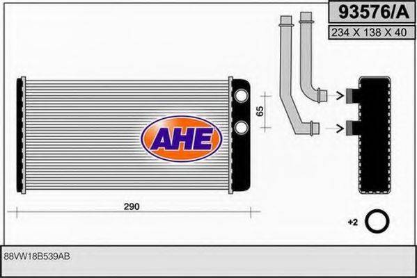 AHE 93576A Теплообмінник, опалення салону