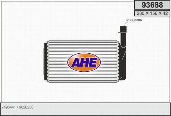 AHE 93688 Теплообмінник, опалення салону