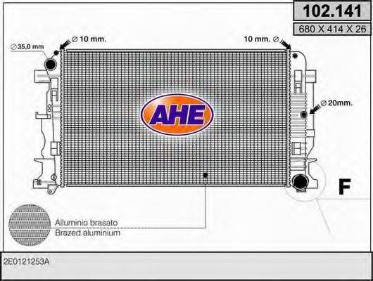 AHE 102141 Радіатор, охолодження двигуна