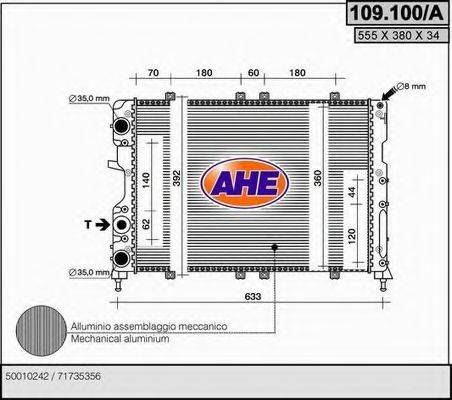 AHE 109100A Радіатор, охолодження двигуна