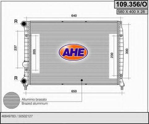 AHE 109356O Радіатор, охолодження двигуна