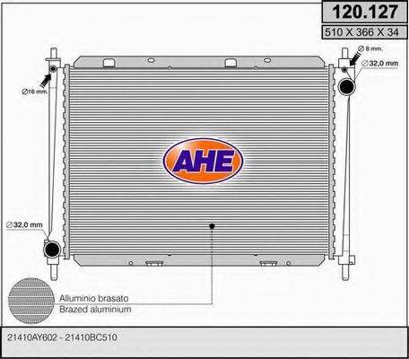 AHE 120127 Радіатор, охолодження двигуна