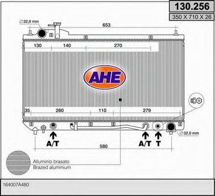 AHE 130256 Радіатор, охолодження двигуна