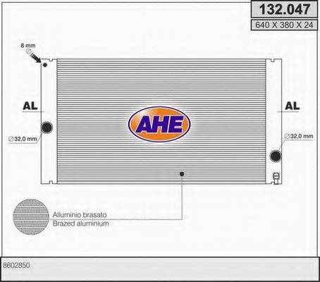 AHE 132047 Радіатор, охолодження двигуна