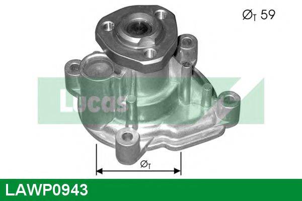 LUCAS ENGINE DRIVE LAWP0943 Водяний насос