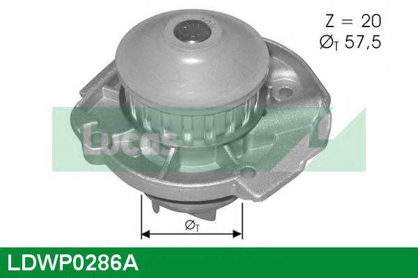 LUCAS ENGINE DRIVE LDWP0286A Водяний насос