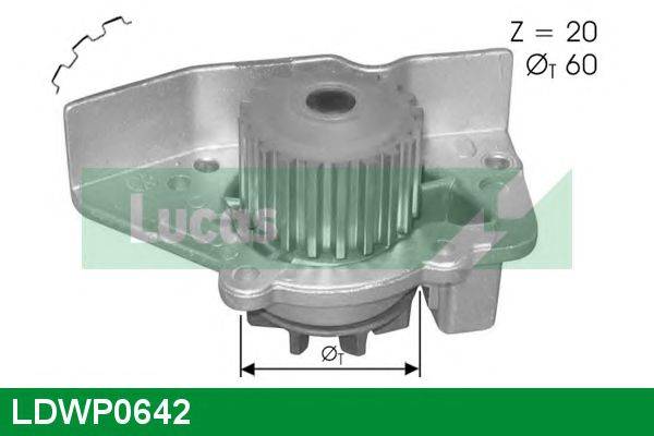 LUCAS ENGINE DRIVE LDWP0642 Водяний насос