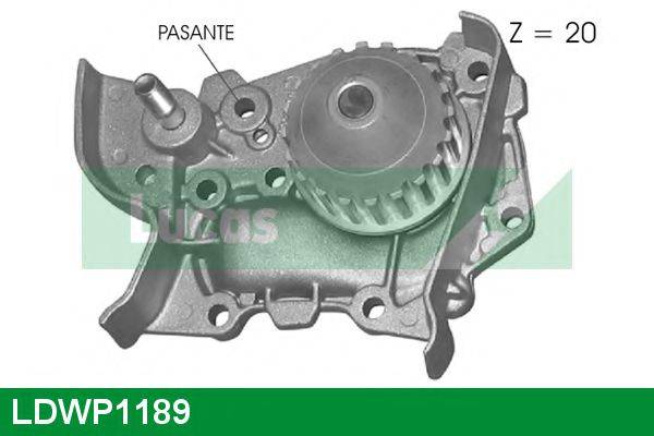 LUCAS ENGINE DRIVE LDWP1189 Водяний насос