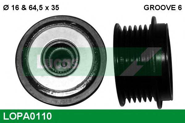 LUCAS ENGINE DRIVE LOPA0110 Механізм вільного ходу генератора