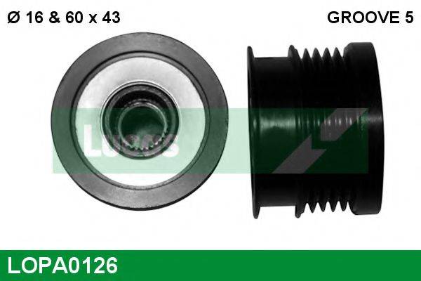 LUCAS ENGINE DRIVE LOPA0126 Механізм вільного ходу генератора