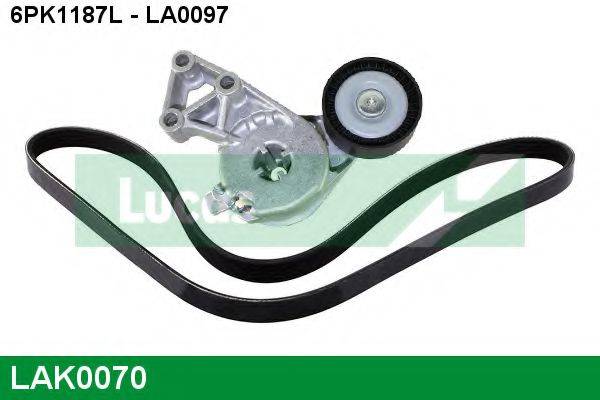 LUCAS ENGINE DRIVE LAK0070 Полікліновий ремінний комплект