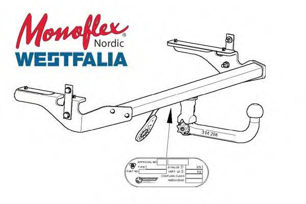 MONOFLEX 304072 Причіпне обладнання