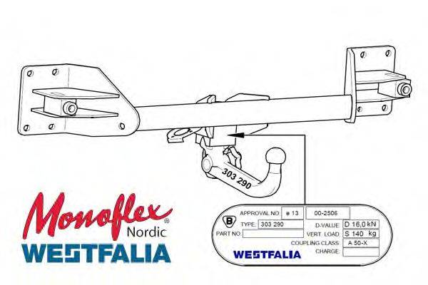 MONOFLEX 303290 Причіпне обладнання